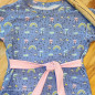 Preview: French Terry Flowers and Rainbows blau